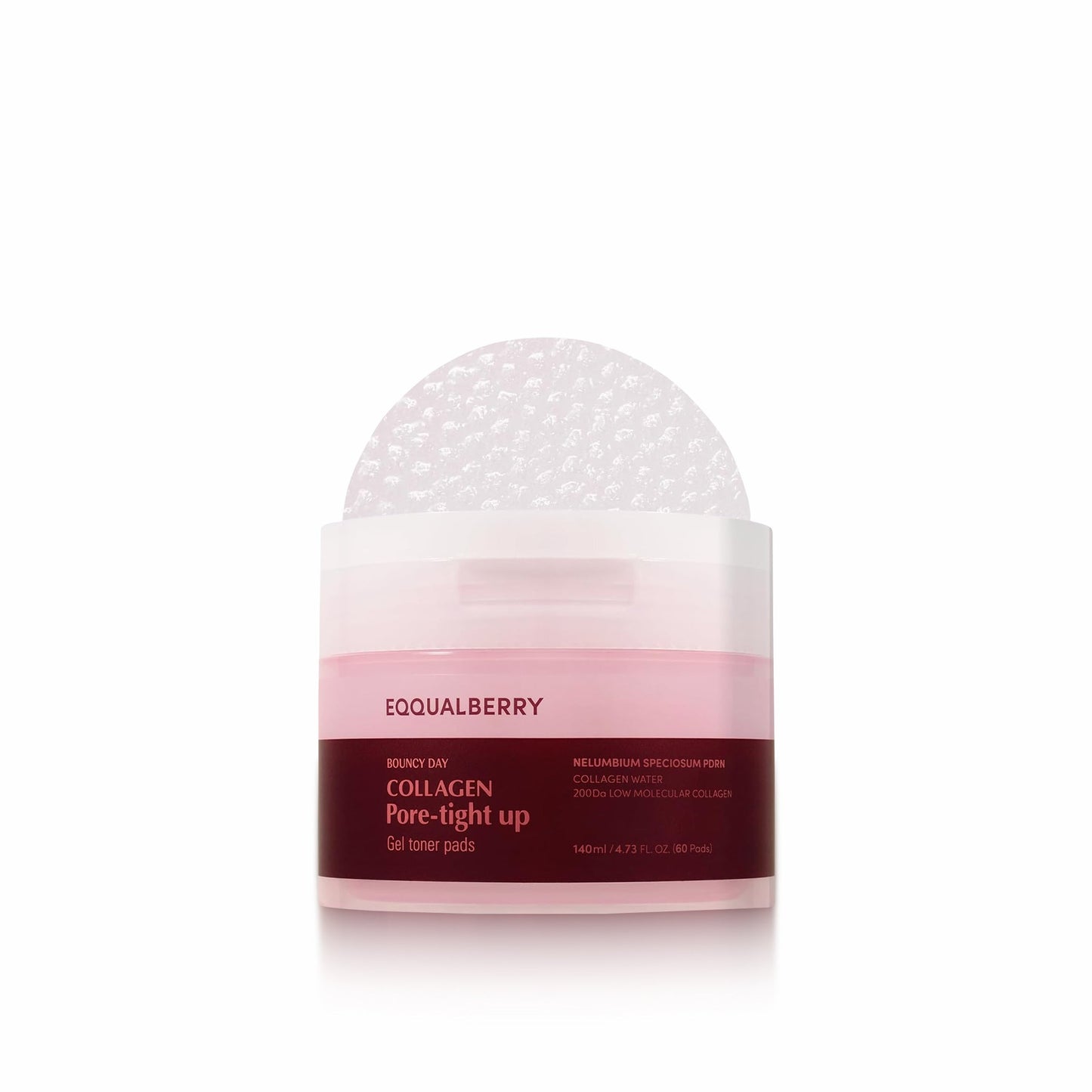 EQQUALBERRY Gel Toner Pads 140ml/60pads