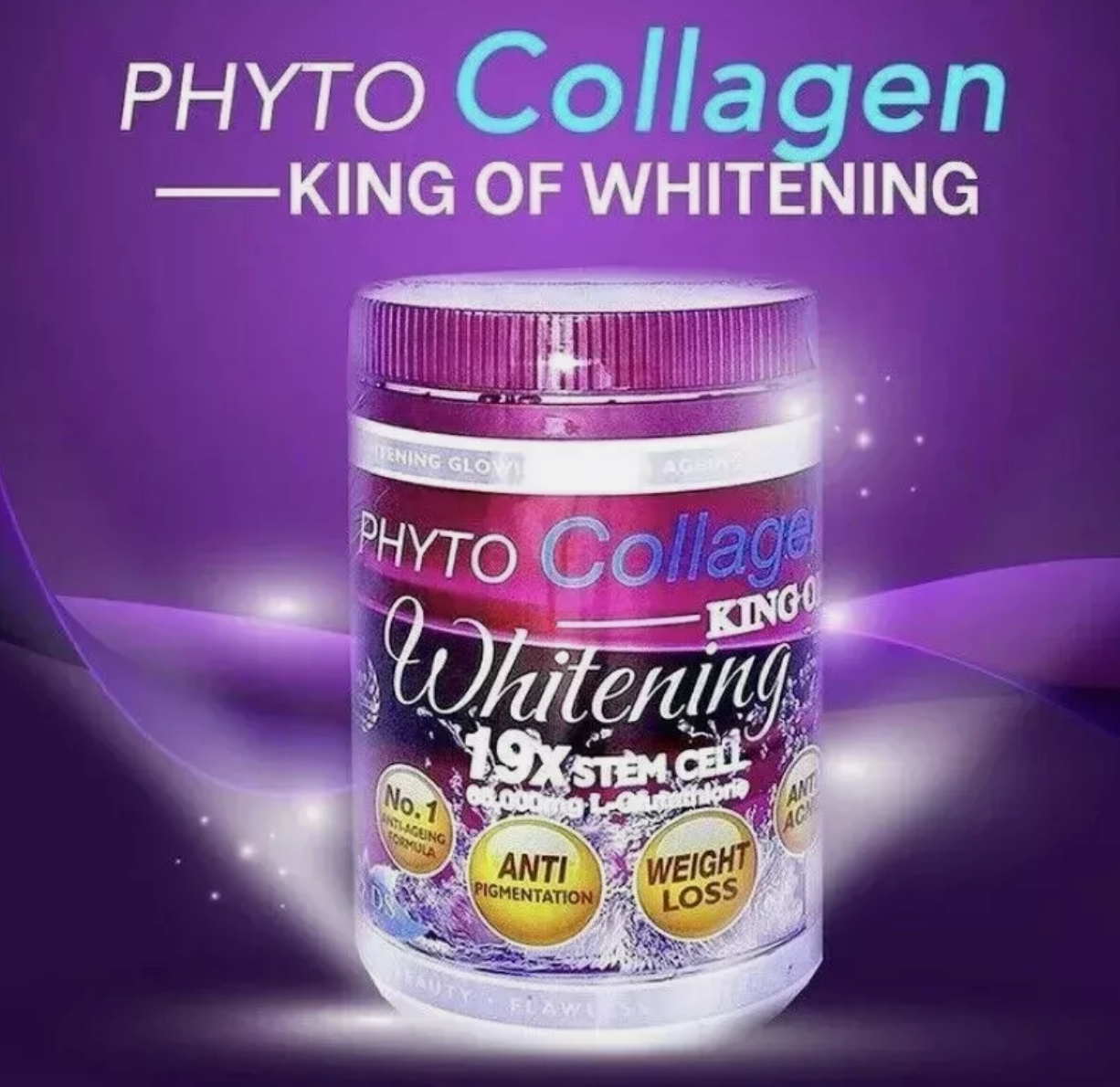 Phyto Collagen King of Whitening 19X STEM CELL Anti-Aging Pro Glutathione