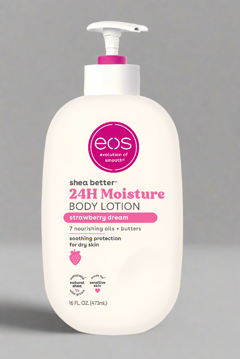 Eos Shea Better 24HR Moisture Body Lotion-Strawberry Dream
