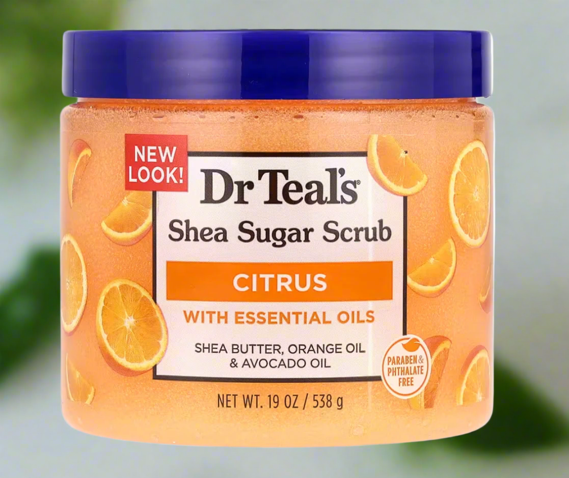 Dr. Teal's, Shea Sugar Scrub, Citrus, 19 oz (538 g)