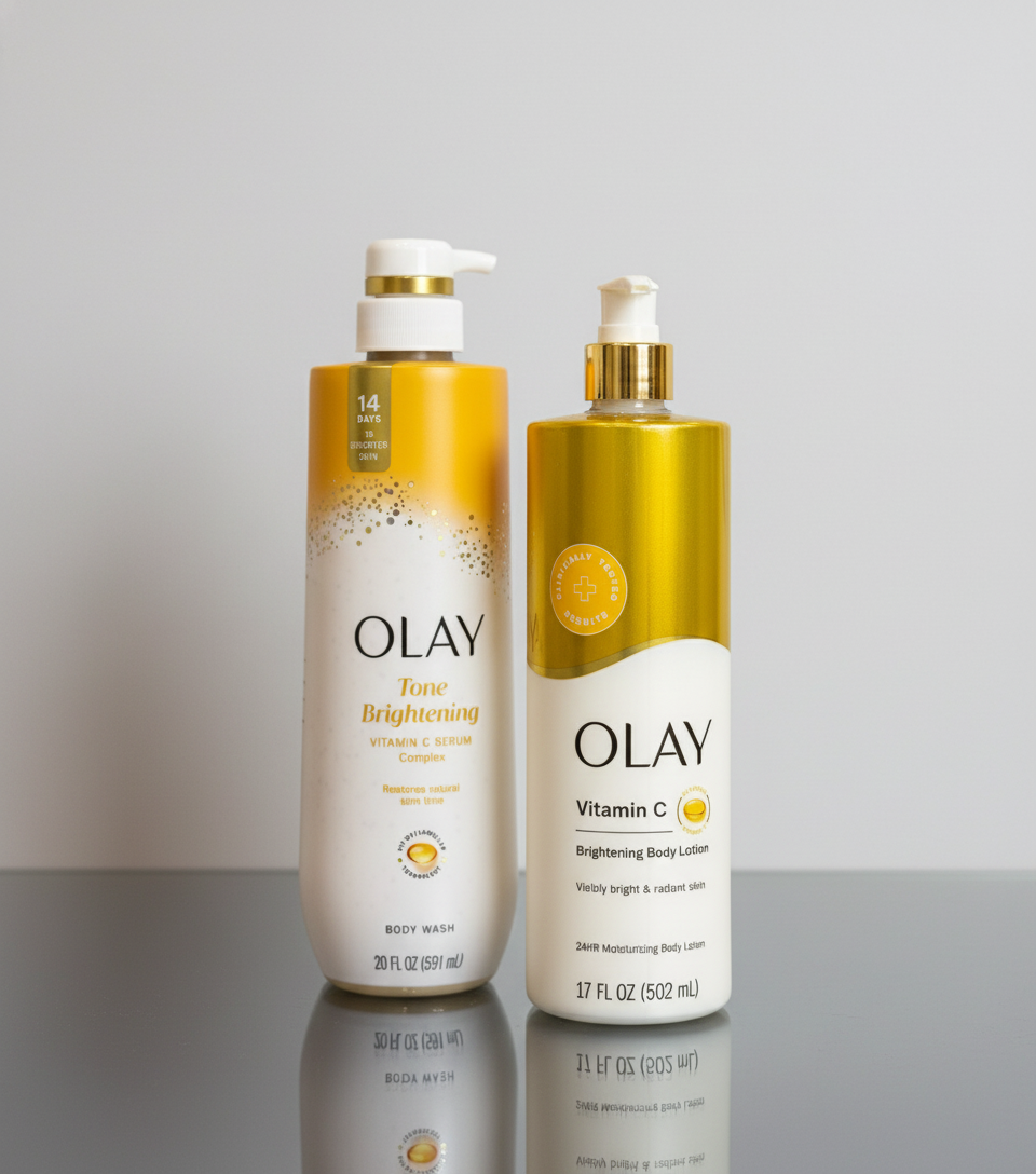 OLAY Vitamin C Brightening Body Lotion and Body Wash