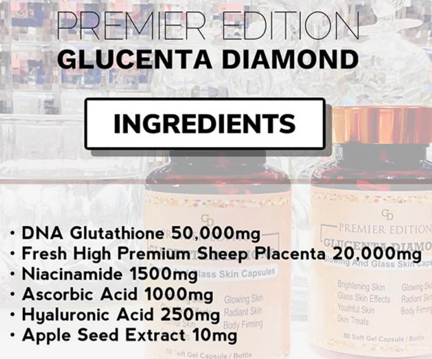 Glucenta Diamond Premier Edition + Booster Whitening Capsules