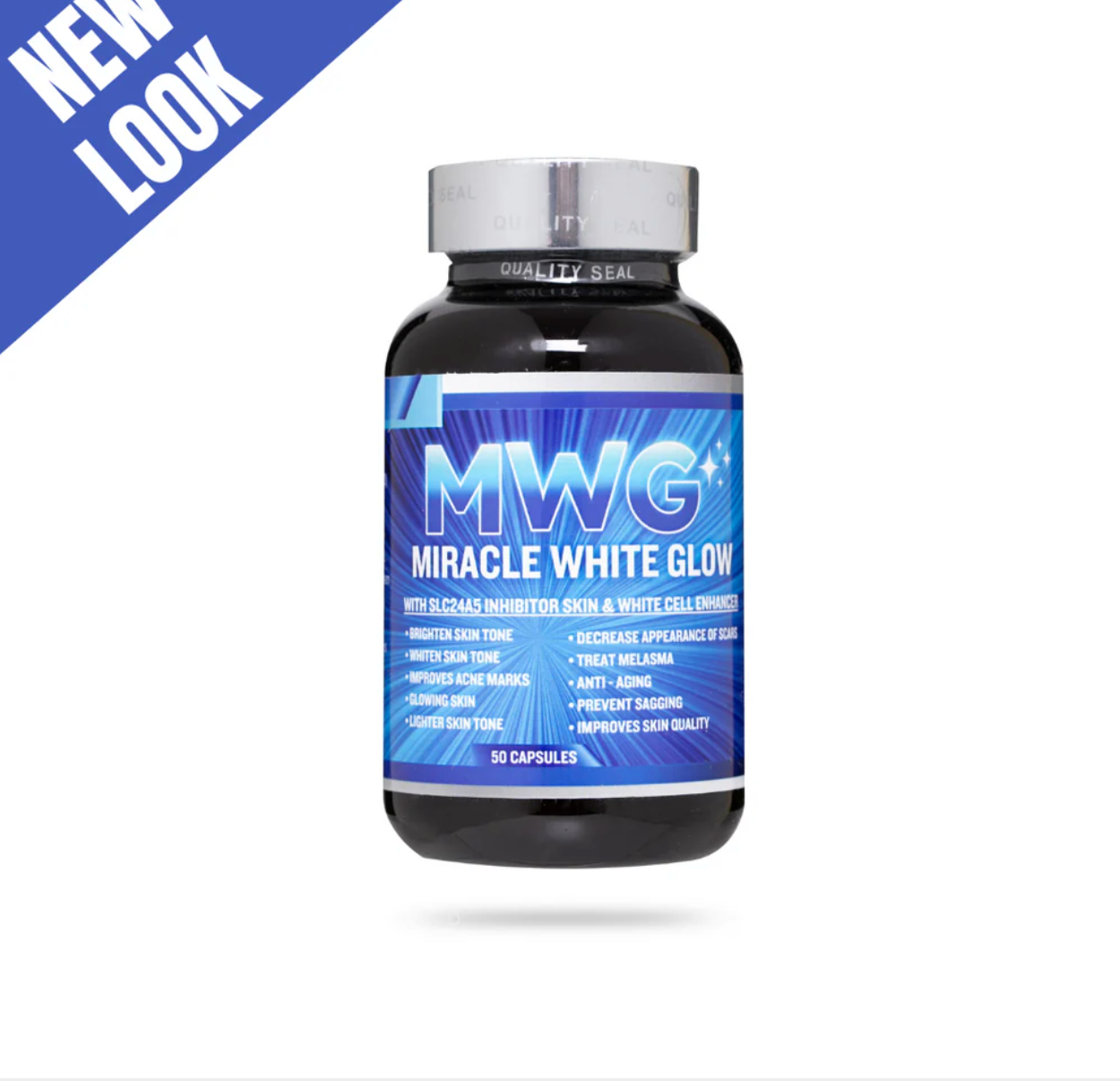Miracle White Glow 50 Capsules Skin Supplement