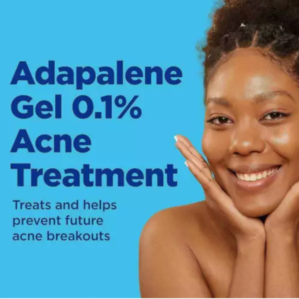 Differin, Adapalene Gel 0.1 % Acne Treatment, Fragrance Free, 0.5 oz (15 g)