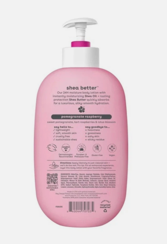 EOS Shea Better Body Lotion - Pomegranate Raspberry 473ml - 24Hour Moisture