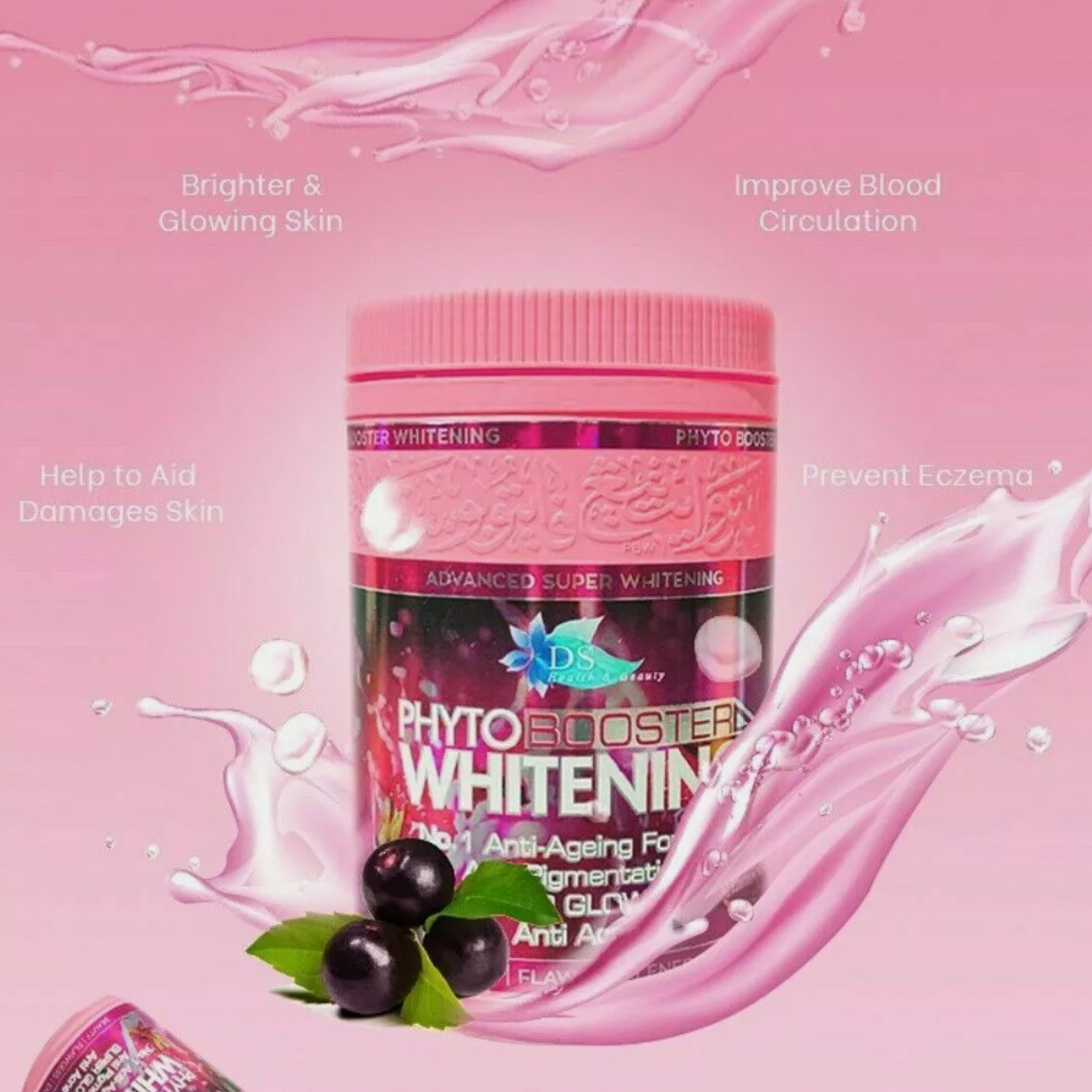 Phyto Whitening Booster Collagen with Glutathione | Anti-Aging Formula Anti-Acne