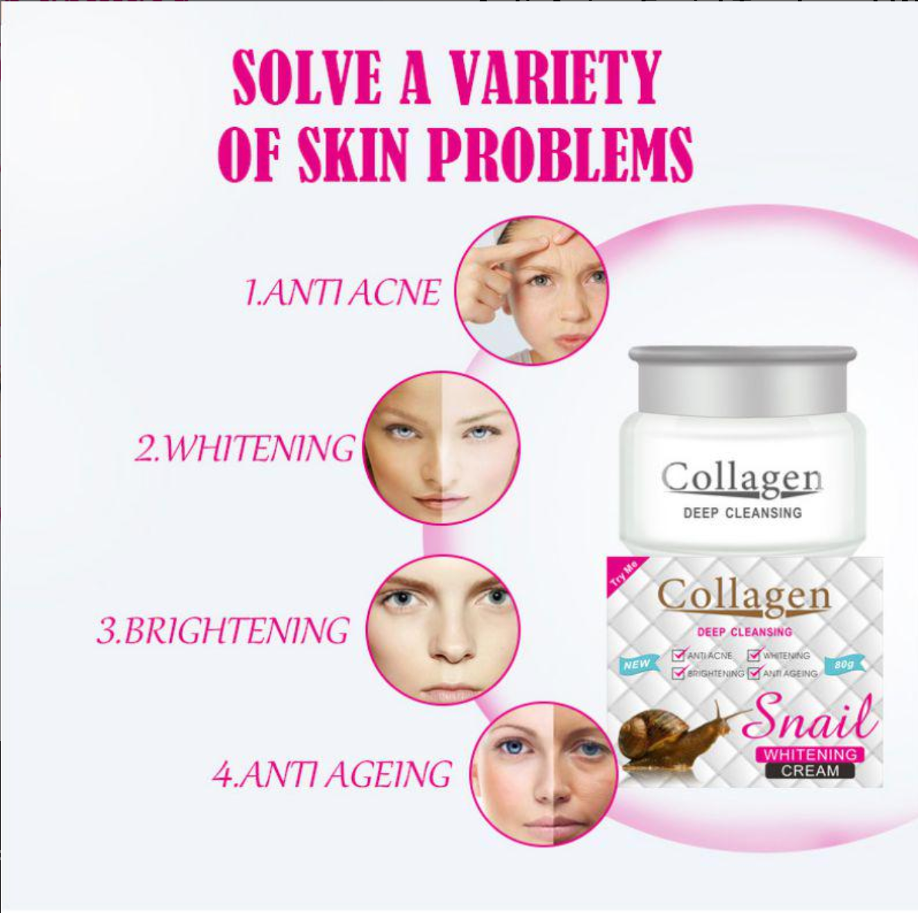 Snail Collagen Deep Cleansing Face Cream