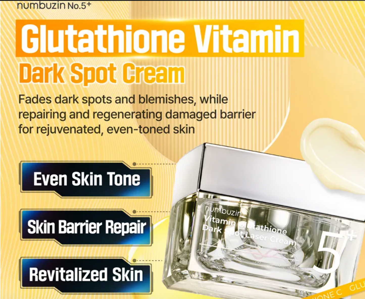 Numbuzin - No. 5 Vitamin Glutathione Dark Spot Laser Cream 5