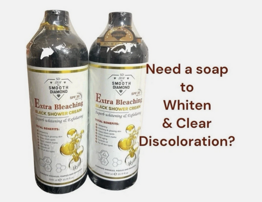 Smooth diamond Extra Bleaching Black Shower Cream 1000ml ( 7days Fast Whitening)