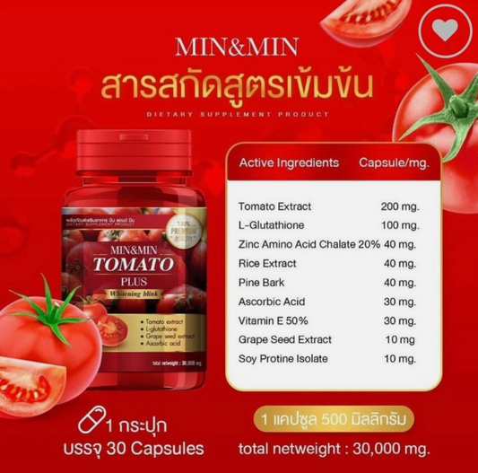 Min & Min Tomato Plus Whitening Supplements