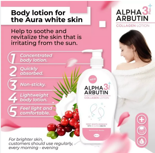 Alpha Arbutin 3plus Collagen Lotion 500 ml-THAILAND IMPORT