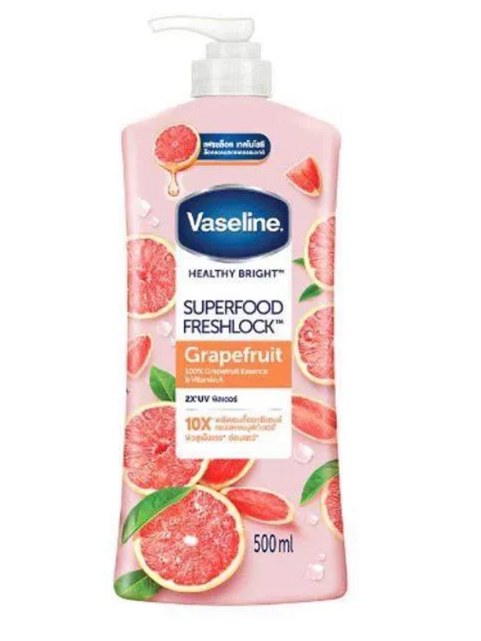 VASELINE HEALTHY BRIGHT SUPERFOOD FRESHLOCK BODY LOTION-500ml