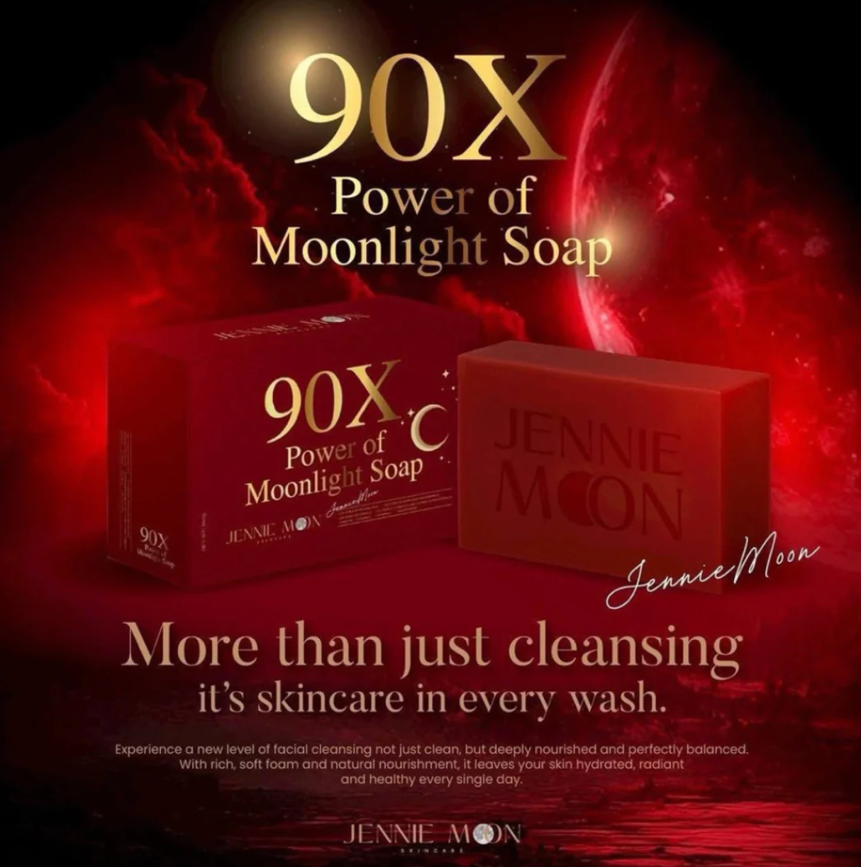 Jennie Moon 90X Power of Moonlight Soap-Thailand Import