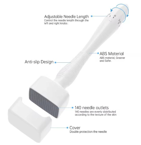140-Pin Adjustable Derma Stamp-Microneedling