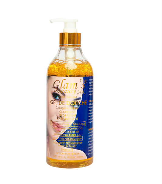 GLAM'S BEAUTY 24K BANANA COMPLEXION SWISS COLLAGEN SHOWERGEL 500ML
