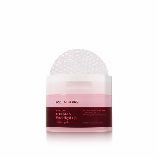 EQQUALBERRY Gel Toner Pads 140ml/60pads