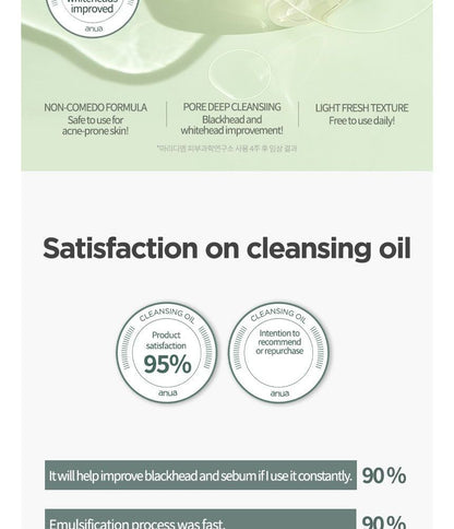 ANUA Heartleaf Pore Control Oil Facial Cleanser