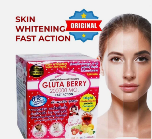 Gluta Berry 200000 mg Drink Punch, Skin Glowing & Anti-Aging