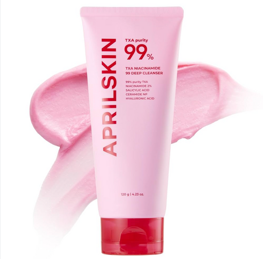 PRILSKIN TXA Niacinamide 99 Pore Care Pink Bubble Gum Deep Cleanser | 99% High-Purity TXA+Niacinamide | All-in-One Cleanser: Deep Cleansing, Blackhead Care, Pore Care, Moisturizing | 120g