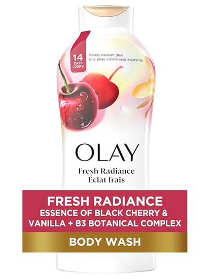 Olay Body Wash Black Cherry & Vanilla 22 fl oz / 651ml | Rare US Import | Large Size