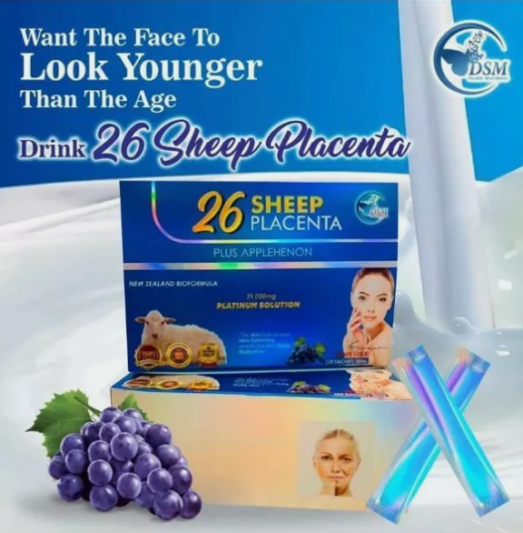 Phyto DSM 26 Sheep Placenta Plus Applehenon • 24 Sachets (39,000 mg each)