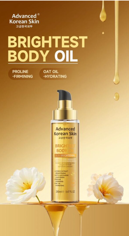 Advanced Korean Skin Brightest Body Oil (280 ml)