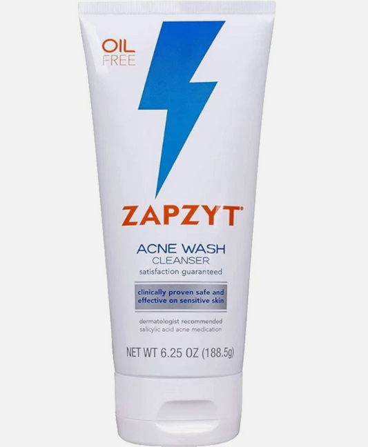 Zapzyt Acne Face Foam Wash - Oil-Free Cleanser for Sensitive Skin