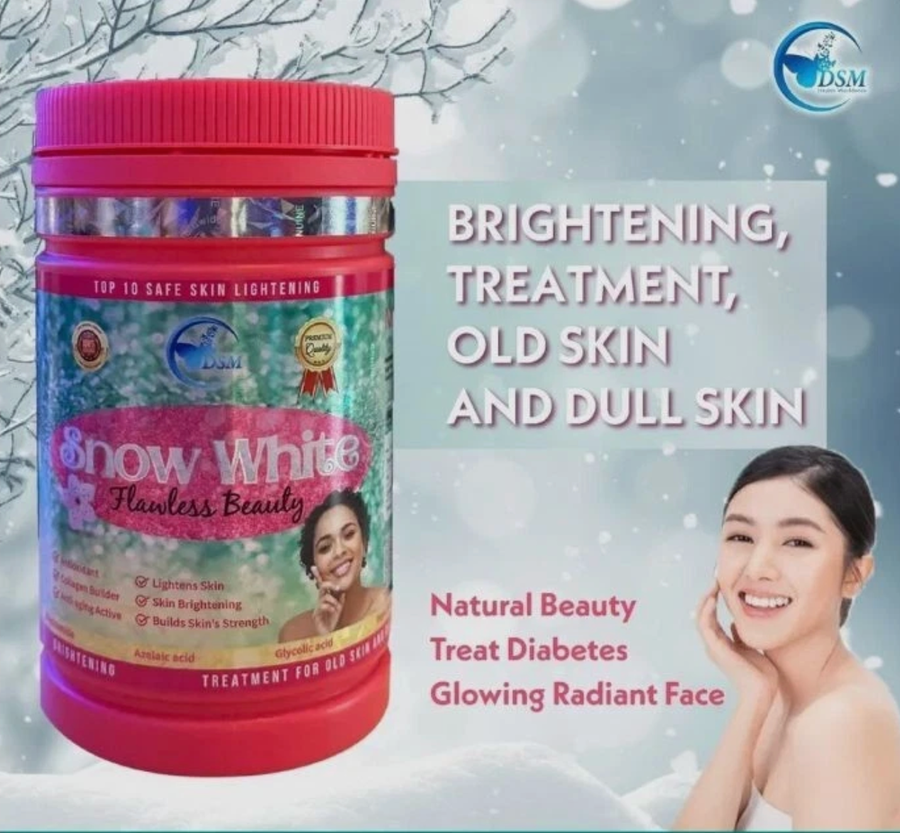 Phyto Snow White Flawless Beauty Collagen with Glutathione Supplement