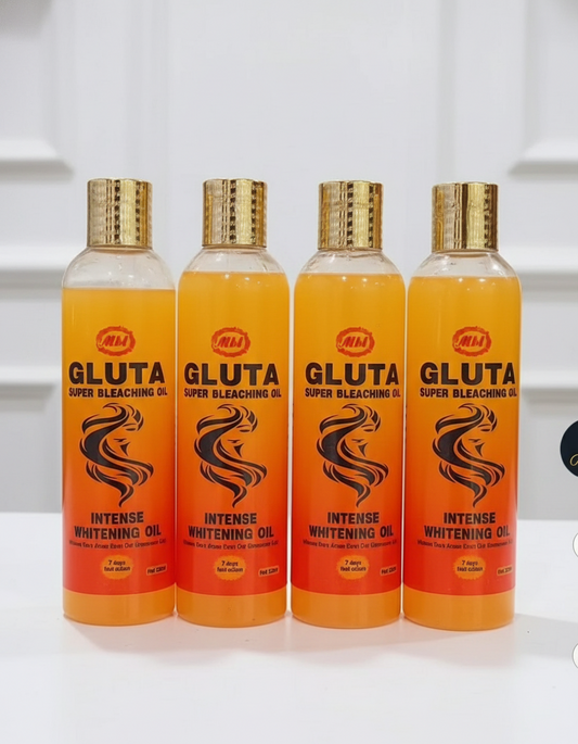 GLUTA SUPER BLEACHING OIL INTENSE WHITENING OIL 300ml (7days Whitening)