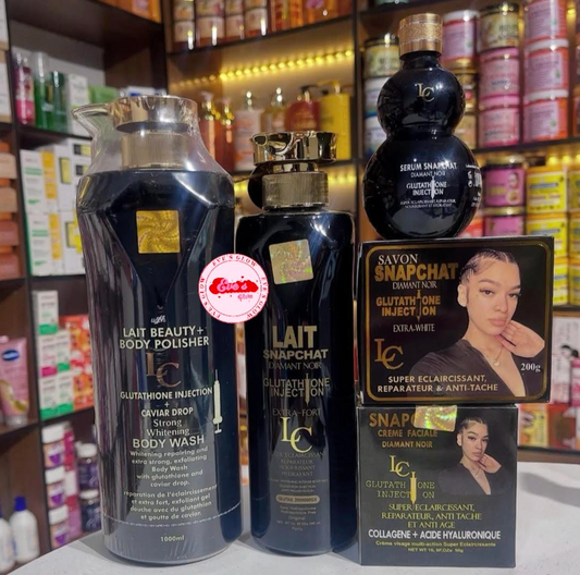 Snapchat Diamant Noir Body Milk Lotion + Face Cream + Oil + Soap+Body Wash