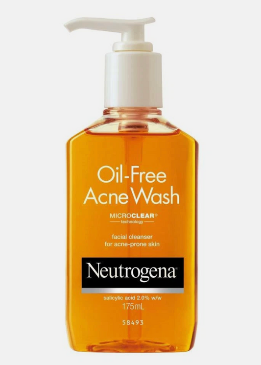 Neutrogena Oil Free Acne Wash For Acne Prone Skin With Salicylic Acid, 175ml-USA IMPORT
