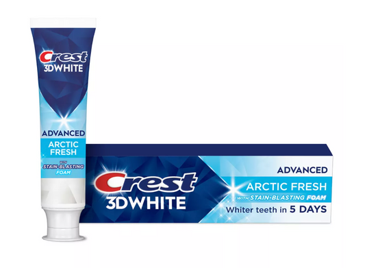 Crest 3D White Advanced Teeth Whitening Arctic Fresh Toothpaste - 3.3oz-USA IMPORT