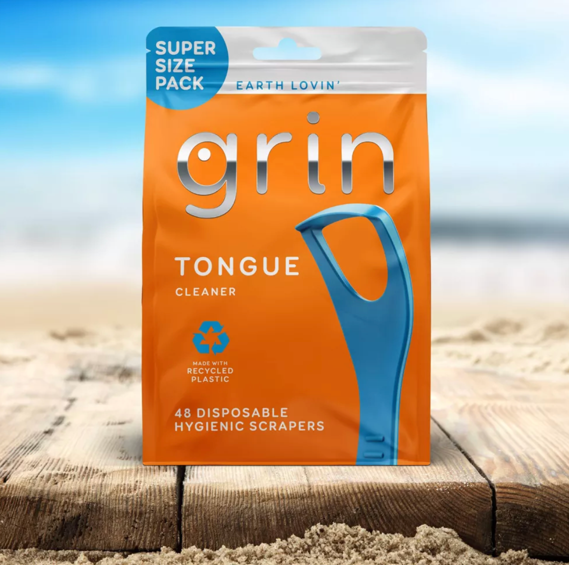 Grin Oral Care Tongue Cleaner - 48 days use-USA IMPORT