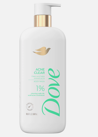 Dove Acne Clear Body Wash 547ml-USA IMPORT