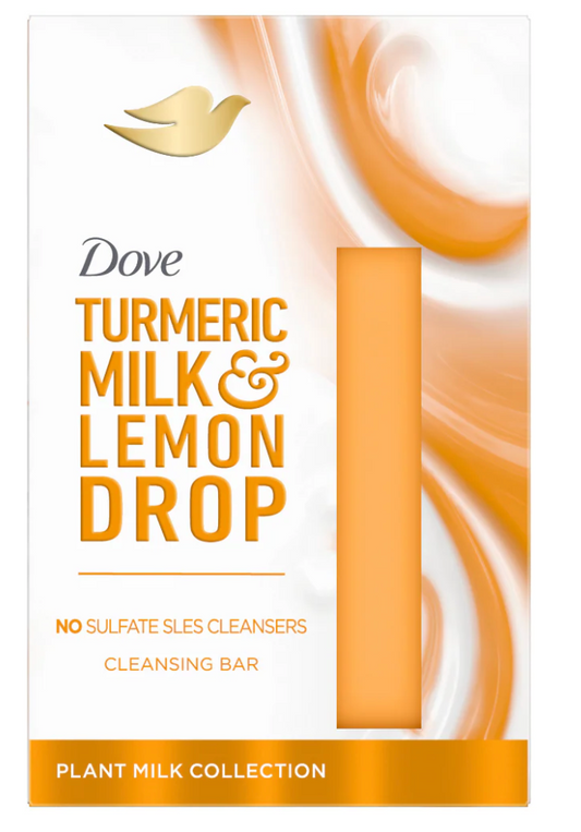 Dove Turmeric Milk & Lemon Drop Plant Milk Cleansing Bar 141g