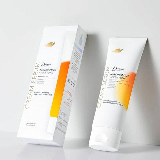 Dove Body Cream Serum-237ml- Niacinamide + Even Tone for Dark Spots and Uneven Tone with Vitamin C, Pro-Retinol and Shea Butter