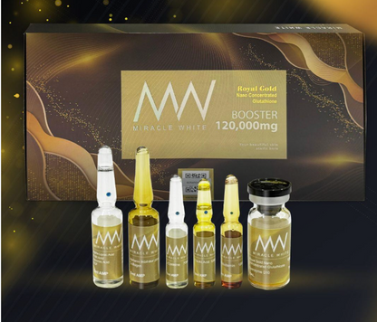 Miracle White Royal Gold 120000mg Glutathione Booster Injection
