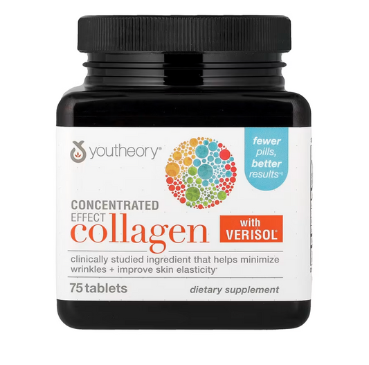 Youtheory, Concentrated Effect Collagen with Verisol®, 75 Tablets