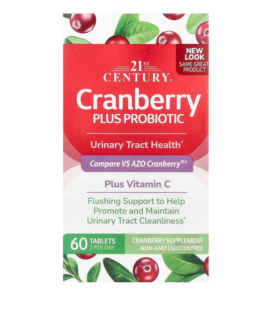21st Century, Cranberry Plus Probiotic, 60 Tablets