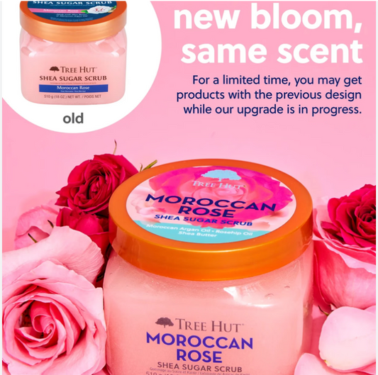 Tree Hut Shea Sugar Scrub Moroccan Rose, 510g