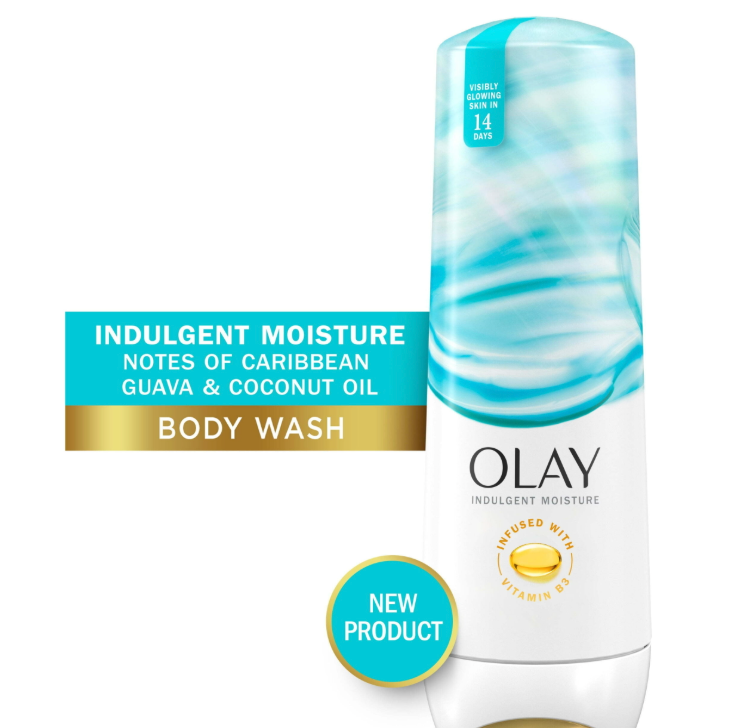 Olay Indulgent Moisture Body Wash, Notes of Guava and Coconut-591ml-USA IMPORT