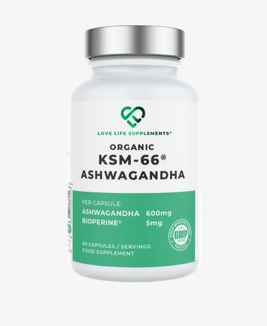 LOVELIFE SUPPLEMENTS- Organic KSM66 Ashwaghanda KSM-66