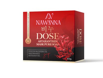 NAWANNA DOSE Astaxanthin Mask Pure Soap-Thailand Import