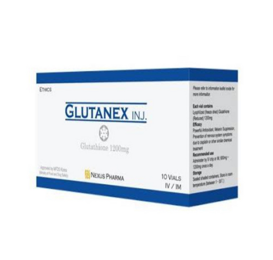 Glutanex (Glutathione 1200mg)-10 sessions full box