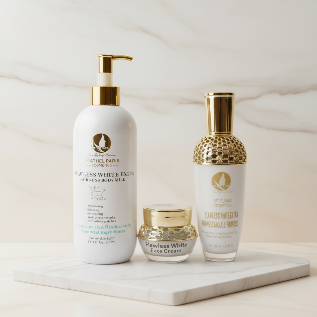 Bathel Paris Flawless White Full Set ( Face Cream, Body Serum & Body Lotion)