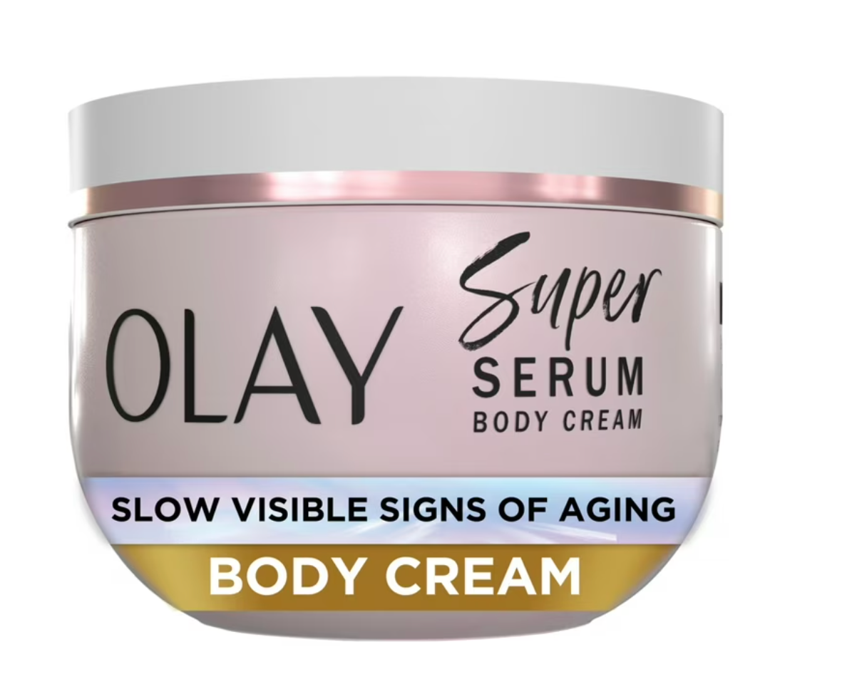Olay Super Serum Body Cream, 10 fl oz, Rich Moisturizing Cream for Dry Skin with Super Serum Complex to Slow Visible Signs of Aging