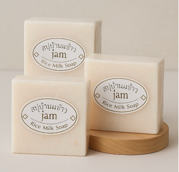 JAM Rice Milk Facial Soap – Glow & Clarifying Bar (Not Suitable for Sensitive Skin)