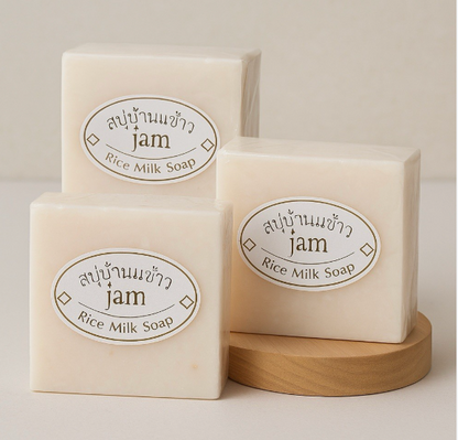 JAM Rice Milk Facial Soap – Glow & Clarifying Bar (Not Suitable for Sensitive Skin)