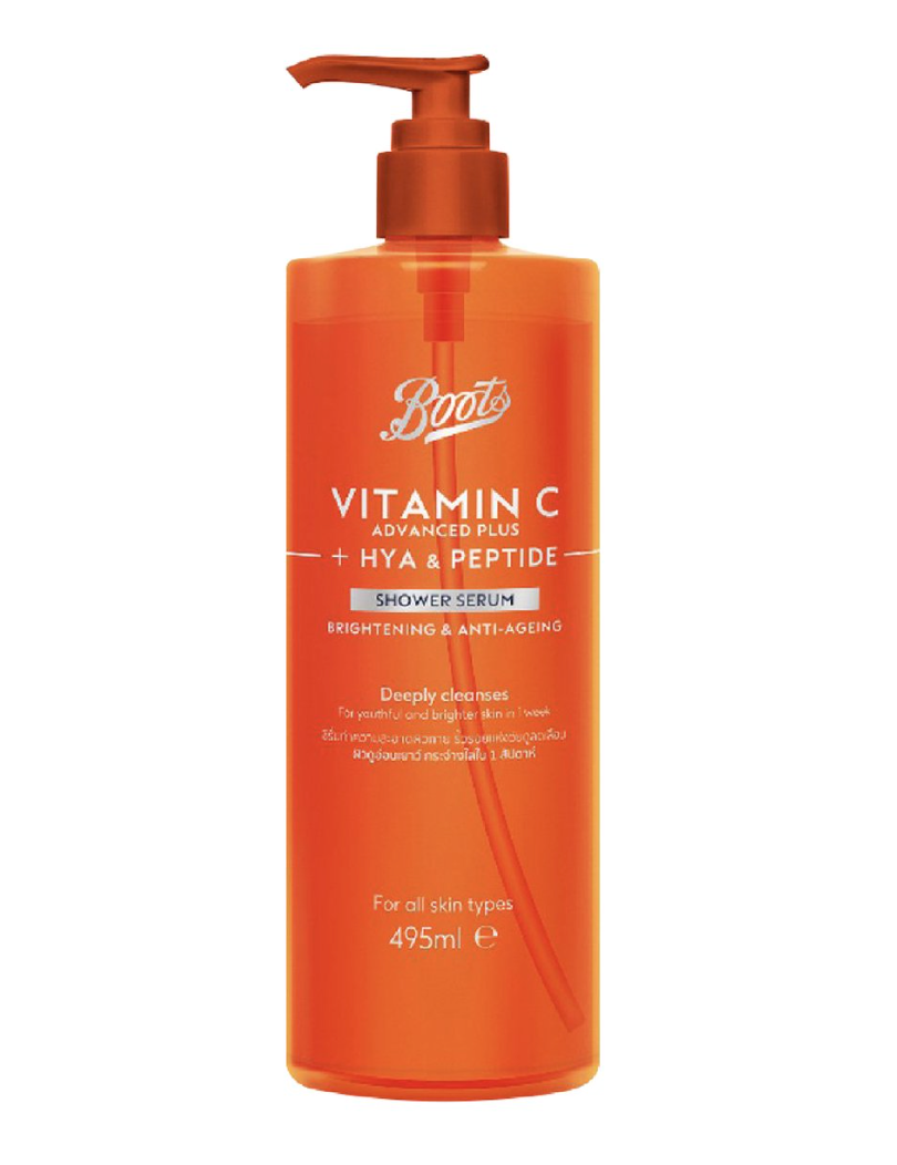Boots Thailand Vitamin C Advanced Plus Hya & Peptide Shower Serum 495 Ml