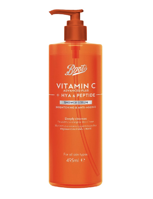 Boots Thailand Vitamin C Advanced Plus Hya & Peptide Shower Serum 495 Ml